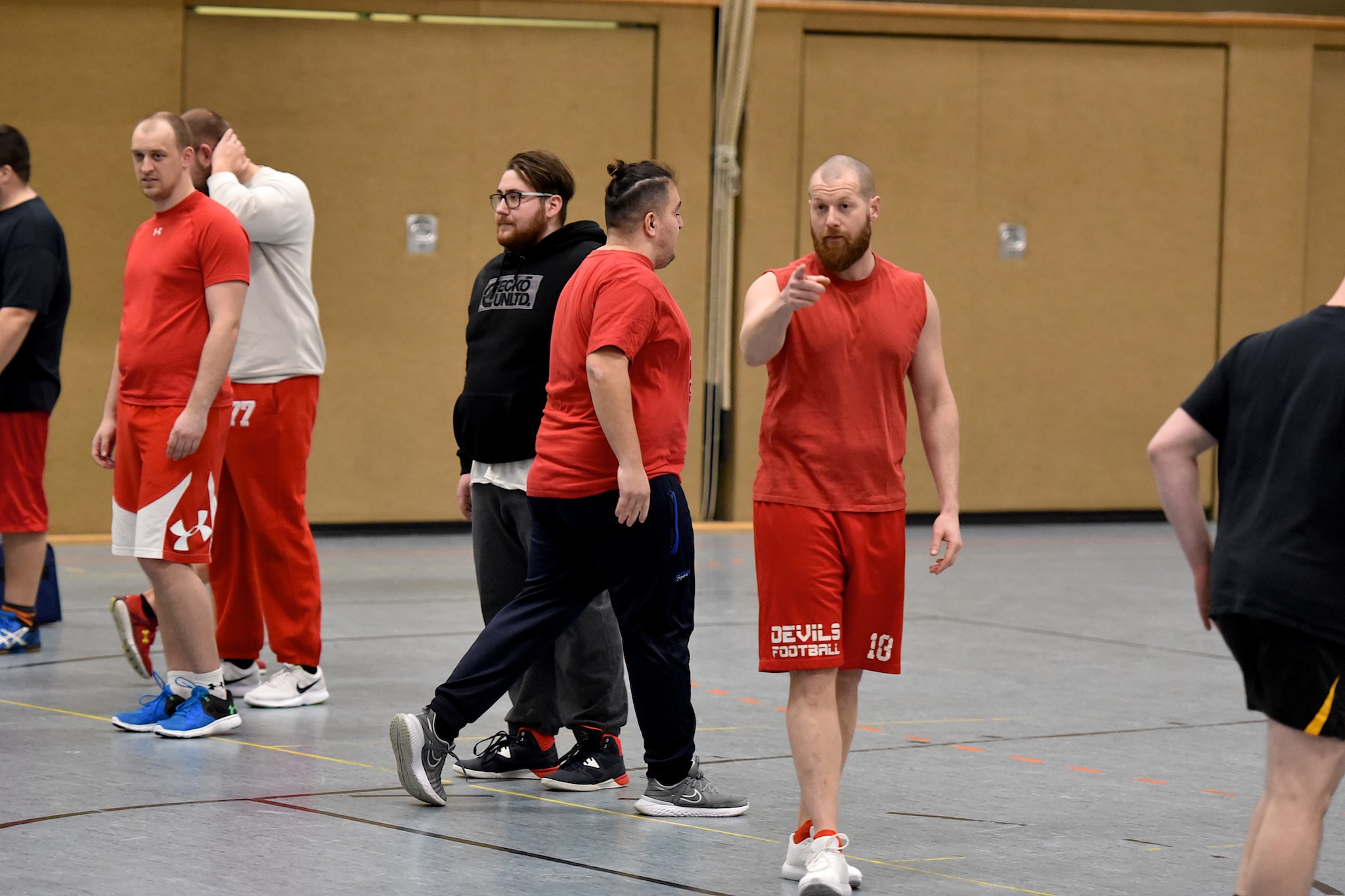 Johannes Werner Quarterback (#18) der Gelsenkirchen Devils beim Tryout (Foto: Oliver Jungnitsch)