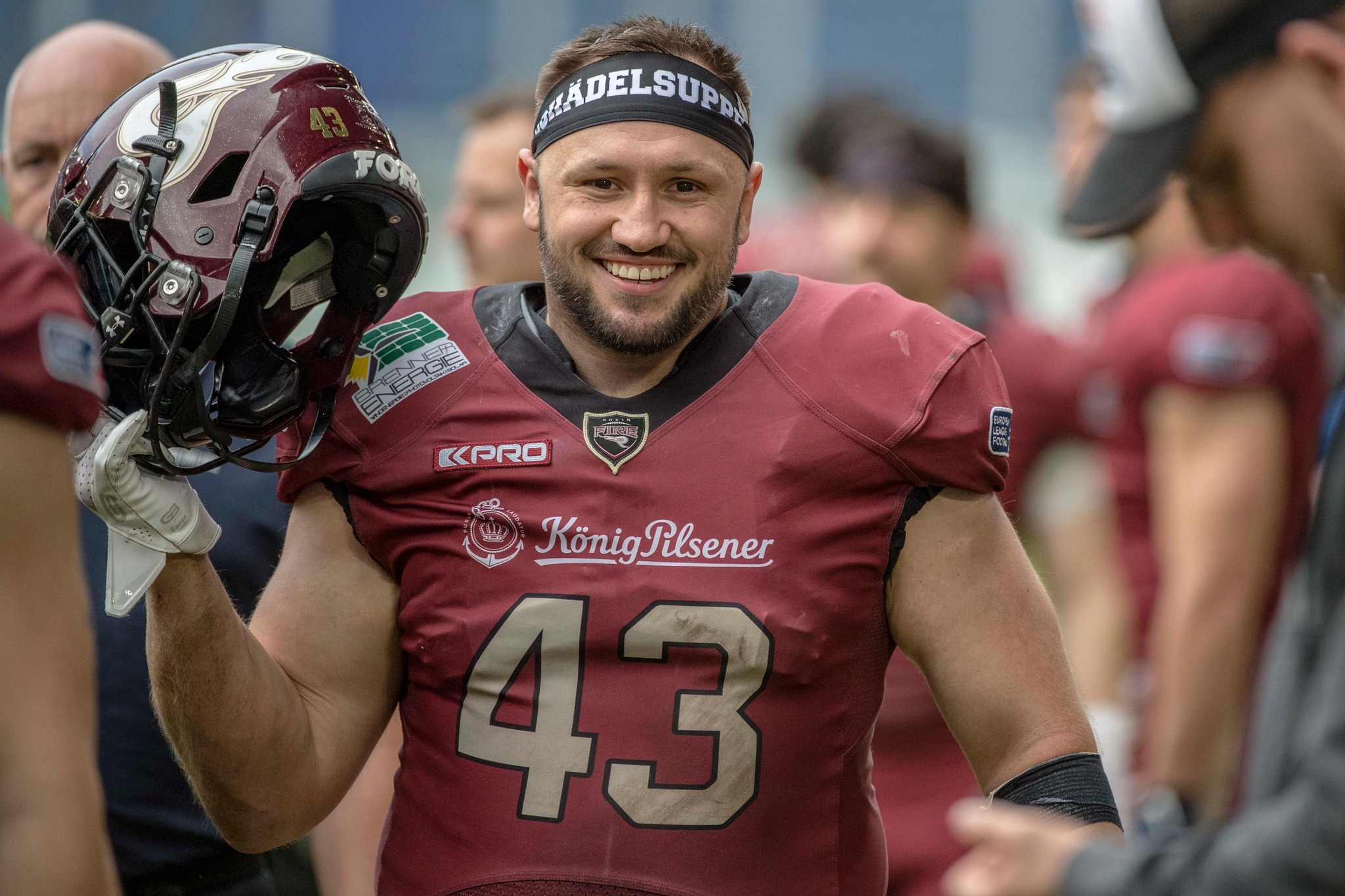 Rhein Fire Fullback Patrick Poetsch wird vor Ort sein für ein Meet and Greet - Foto: Oliver Jungnitsch