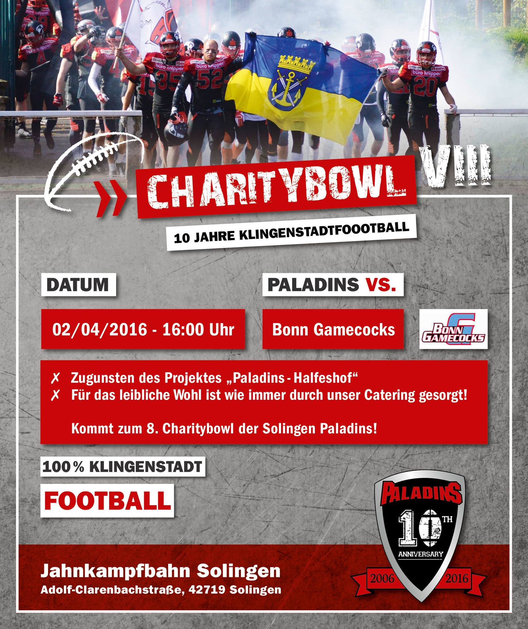 Flyer zum Charity Bowl